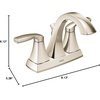 image:imageMoen 6901NL Voss TwoHandle High Arc Centerset Bathroom Faucet Polished Nickel