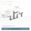 image:imageMoen 7255ORB Belfield Traditional Two Handle High Arc Kitchen Faucet with Side Spray Oil Rubbed BronzeMatte Black