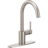 image:imageMoen 7365 Align OneHandle HighArc Modern Kitchen Faucet ChromeSpot Resist Stainless