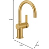 image:imageMoen 7622BL CIA Pulldown Kitchen Faucet with Power Boost Includes Optional Chrome and Brushed Gold Accents Matte Black withBrushed Gold