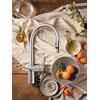 image:imageMoen 7622BL CIA Pulldown Kitchen Faucet with Power Boost Includes Optional Chrome and Brushed Gold Accents Matte Black withChrome