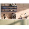 image:imageMoen 7622BL CIA Pulldown Kitchen Faucet with Power Boost Includes Optional Chrome and Brushed Gold Accents Matte Black withMatte Black