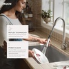 image:imageMoen 7622BL CIA Pulldown Kitchen Faucet with Power Boost Includes Optional Chrome and Brushed Gold Accents Matte Black withMatte Black