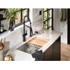 image:imageMoen 7622BL CIA Pulldown Kitchen Faucet with Power Boost Includes Optional Chrome and Brushed Gold Accents Matte Black withMatte Black