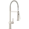 image:imageMoen 7622BL CIA Pulldown Kitchen Faucet with Power Boost Includes Optional Chrome and Brushed Gold Accents Matte Black withSpot Resist Stainless