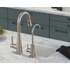 image:imageMoen 7664BLS Sleek OneHandle High Arc Pulldown Bar Faucet Black StainlessSpot Resist Stainless