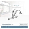 image:imageMoen 7825 Camerist OneHandle Low Arc Kitchen Faucet ChromeChrome