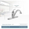 image:imageMoen 7825 Camerist OneHandle Low Arc Kitchen Faucet ChromeSpot Resist Stainless
