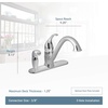 image:imageMoen 7835SRS Camerist OneHandle Low Arc Kitchen Faucet Spot Resist StainlessChrome