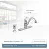 image:imageMoen 7840 Camerist OneHandle Low Arc Kitchen Faucet ChromeChrome
