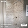 image:imageMoen 82115BL Idora SingleHandle PosiTemp Tub and Shower Faucet with Valve Included Matte Black PressureBalancing Shower System with Showerhead and IPS Tub SpoutSpot Resist Brushed Nickel
