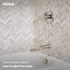 image:imageMoen 82115BL Idora SingleHandle PosiTemp Tub and Shower Faucet with Valve Included Matte Black PressureBalancing Shower System with Showerhead and IPS Tub SpoutSpot Resist Brushed Nickel