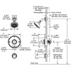 image:imageMoen 82115BL Idora SingleHandle PosiTemp Tub and Shower Faucet with Valve Included Matte Black PressureBalancing Shower System with Showerhead and IPS Tub SpoutSpot Resist Brushed Nickel