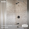 image:imageMoen 82115BL Idora SingleHandle PosiTemp Tub and Shower Faucet with Valve Included Matte Black PressureBalancing Shower System with Showerhead and IPS Tub SpoutMatte Black