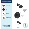 image:imageMoen 82115BL Idora SingleHandle PosiTemp Tub and Shower Faucet with Valve Included Matte Black PressureBalancing Shower System with Showerhead and IPS Tub SpoutMatte Black