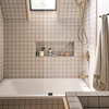 image:imageMoen 82775BL Beric SingleHandle Tub and Shower Faucet with Handshower and Metal Hose Valve Included IPS Tub Spout Matte BlackBronzed Gold
