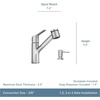 image:imageMoen 87701SRS Sombra Spot Resist Stainless PullOut Kitchen Faucet