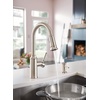 image:imageMoen 87731SRS Glenshire OneHandle High Arc Pulldown Kitchen Faucet with Soap Dispenser Spot Resist Stainless
