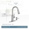 image:imageMoen 87731SRS Glenshire OneHandle High Arc Pulldown Kitchen Faucet with Soap Dispenser Spot Resist Stainless