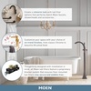 image:imageMoen 9025ORB Belfield OneHandle Freestanding Floor Mount Tub Filler with Handshower Oil Rubbed BronzeChrome