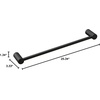 image:imageMoen Align Brushed Gold 24Inch Modern Single Towel Bar YB0424BGMatte Black