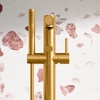 image:imageMoen Align Brushed Gold OneHandle Freestanding Floor Mount Tub Filler Freestanding Tub Faucet with Handshower 395BGBrushed Gold