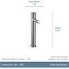 image:imageMoen Align Chrome OneHandle Single Hole Modern Vessel Sink Bathroom Faucet 6192Chrome