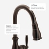 image:imageMoen Arbor Oil Rubbed Bronze Motionsense TwoSensor Touchless OneHandle Pulldown Kitchen Faucet Single Hole Kitchen Sink Faucet Featuring Power Boost for a Faster Clean 7594EORB