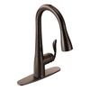 image:imageMoen Arbor Oil Rubbed Bronze Motionsense TwoSensor Touchless OneHandle Pulldown Kitchen Faucet Single Hole Kitchen Sink Faucet Featuring Power Boost for a Faster Clean 7594EORB