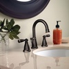 image:imageMoen Banbury Spot Resist Brushed Nickel Two Handle Widespread Bathroom Faucet with Valve Included WS84924SRNMediterranean Bronze