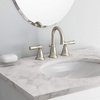 image:imageMoen Banbury Spot Resist Brushed Nickel Two Handle Widespread Bathroom Faucet with Valve Included WS84924SRNSpot Resist Brushed Nickel