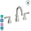 image:imageMoen Banbury Spot Resist Brushed Nickel Two Handle Widespread Bathroom Faucet with Valve Included WS84924SRNSpot Resist Brushed Nickel