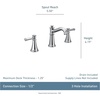 image:imageMoen Belfield Brushed Nickel TwoHandle 8Inch Widespread Bathroom Faucet Trim Kit Valve Required T6405BN