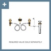 image:imageMoen Belfield Brushed Nickel TwoHandle 8Inch Widespread Bathroom Faucet Trim Kit Valve Required T6405BN