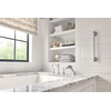 image:imageMoen Belfield Matte Black Bathroom Safety 18Inch Stainless Steel Traditional Bathroom Grab Bar YG6418BLChrome