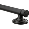 image:imageMoen Belfield Matte Black Bathroom Safety 18Inch Stainless Steel Traditional Bathroom Grab Bar YG6418BLMatte Black