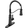 image:imageMoen Belfield Oil Rubbed Bronze Kitchen Faucet Modern Spring Kitchen Faucet with Power Boost PreRinse OneHandle Easy Installation 5927ORBMatte Black