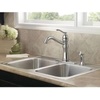 image:imageMoen Belfield Oil Rubbed Bronze Traditional One Handle High Arc Kitchen Faucet with Side Spray and Optional Deckplate Included 7245ORBChrome