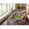 image:imageMoen Belfield Oil Rubbed Bronze Traditional One Handle High Arc Kitchen Faucet with Side Spray and Optional Deckplate Included 7245ORBStainless Steel