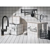 image:imageMoen Black Stainless Modern Wall Mount Swing Arm Folding Pot Filler Kitchen Faucet S665BLSMatte Black