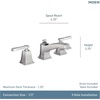 image:imageMoen Boardwalk Brushed Nickel TwoHandle High Arc Widespread Bathroom Sink Faucet for 3Hole Setups with Valve Included TV6220BNSpot Resist Brushed Nickel
