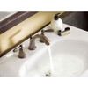 image:imageMoen Brantford Chrome TwoHandle Widespread Bathroom Faucet Trim Kit for 3hole Setups Valve Required T6620Brushed Nickel