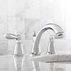 image:imageMoen Brantford Chrome TwoHandle Widespread Bathroom Faucet Trim Kit for 3hole Setups Valve Required T6620Brushed Nickel