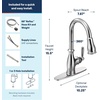 image:imageMoen Brantford Oil Rubbed Bronze Motionsense Wave Touchless OneHandle Pulldown Kitchen Faucet wit Sprayer Featuring Reflex Docking System 7185EWORBChrome