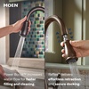 image:imageMoen Brantford Oil Rubbed Bronze Motionsense Wave Touchless OneHandle Pulldown Kitchen Faucet wit Sprayer Featuring Reflex Docking System 7185EWORBOil Rubbed Bronze