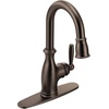 image:imageMoen Brantford Oil Rubbed Bronze Traditional OneHandle HighArc Pulldown Bar Faucet with Reflex Docking System and Power Clean 5985ORBOil Rubbed Bronze