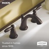 image:imageMoen Brantford OilRubbed Bronze TwoHandle Widespread Bathroom Sink Faucet for 3Hole Setups with Valve Included TV6620ORB