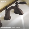image:imageMoen Brantford OilRubbed Bronze TwoHandle Widespread Bathroom Sink Faucet for 3Hole Setups with Valve Included TV6620ORB