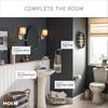 image:imageMoen Brecklyn Spot Resist Brushed Nickel Two Handle Centerset Lavatory Faucet 3Hole Bathroom Sink Faucet 84162SRN