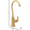image:imageMoen Brushed Gold Sip Traditional Cold Water Kitchen Beverage Faucet with Optional Filtration System S5510BG